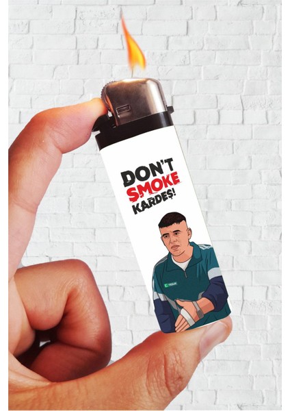 Çakmak Dont Smoke Kardeş Cio Sıfır Bir Adana Baskılı Klasik Çakmak