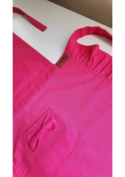 Fırfırlı keten bohem mutfak önlüğü, şık ve rahat kullanım sağlar, çok renkli. fırsatları