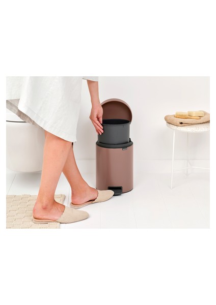 Newıcon Satın Taupe Pedallı Çöp Kutusu 5l fiyatları