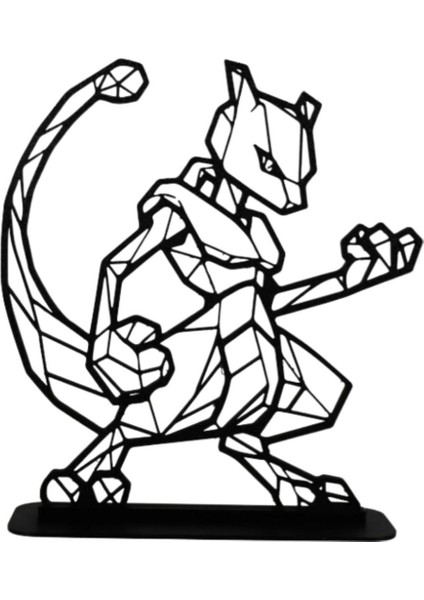 Mewtwo Modeli Dekoratif Biblo | Masaüstü Ev Oda Dekorasyonu | Pokemon Tablo | Wall Art Tablo Mewtwo fiyatları