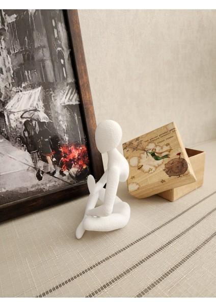 Yoga Yapan Iskandinav Tarzı Biblo Heykel Figür Dekor Dekorasyon 3D 3 Boyutlu Altındal Home fiyatları