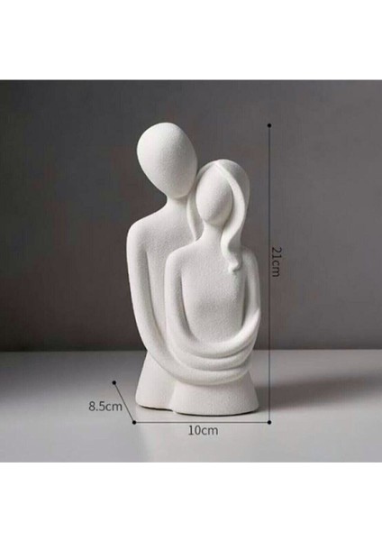 10 cm Soyut Kucaklaşmış Sevgili Aşıklar Çift Biblo Sevgiliçift