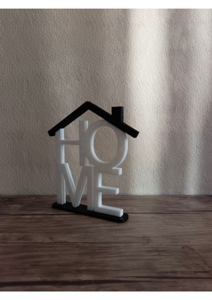 Çatılı Home Yazılı Dekoratif Obje - Biblo - Dekor fırsatları