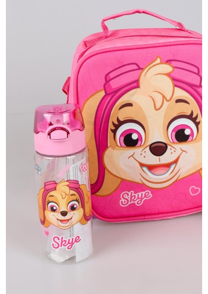 Yeni Sezon Lisanslı Paw Patrol Okulda Macera Koleksiyonu Termoslu Beslenme Çantası ,500 ml Matara ve 2 Katlı Beslenme Kabı/lunch Box Okul Seti