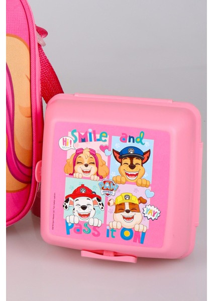 Yeni Sezon Lisanslı Paw Patrol Okulda Macera Koleksiyonu Termoslu Beslenme Çantası ,500 ml Matara ve 2 Katlı Beslenme Kabı/lunch Box Okul Seti