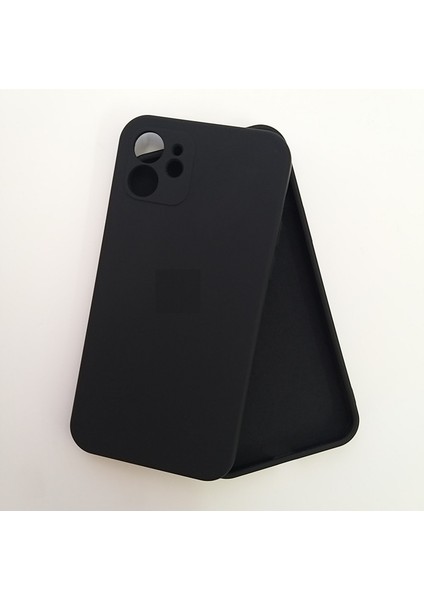 İphone 12 İle Uyumlu LOGOSUZ Kamera Korumalı Lansman İçi Kadife Esnek Silikon Kılıf