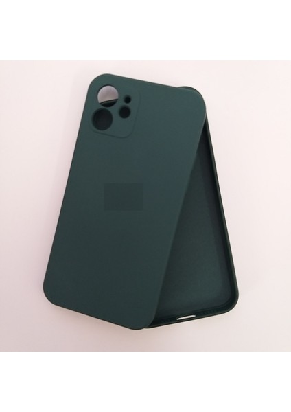 İphone 12 İle Uyumlu Kamera Korumalı Lansman İçi Kadife Esnek Silikon Lansman Kılıf