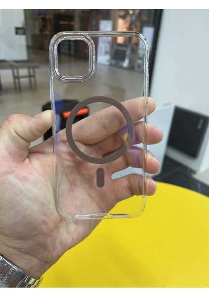 Iphone 11 Uyumlu Şeffaf Magsafe Özellikli Geç Sararma Yapan Kıılıf