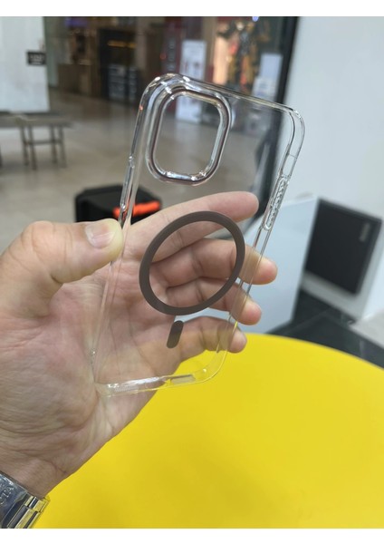 Iphone 11 Uyumlu Şeffaf Magsafe Özellikli Geç Sararma Yapan Kıılıf