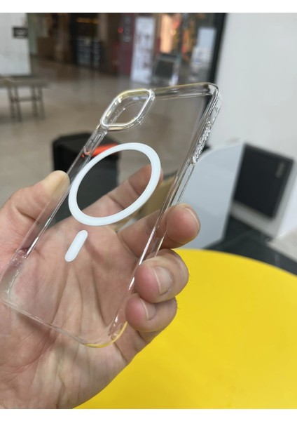 Iphone 11 Uyumlu Şeffaf Magsafe Özellikli Geç Sararma Yapan Kıılıf