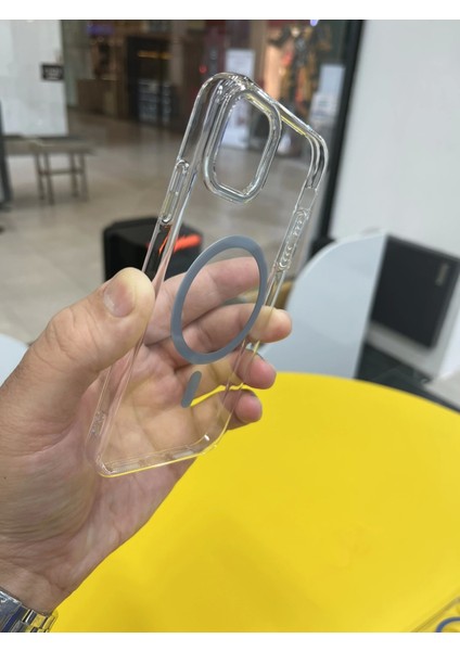 Iphone 11 Uyumlu Şeffaf Magsafe Özellikli Geç Sararma Yapan Kıılıf