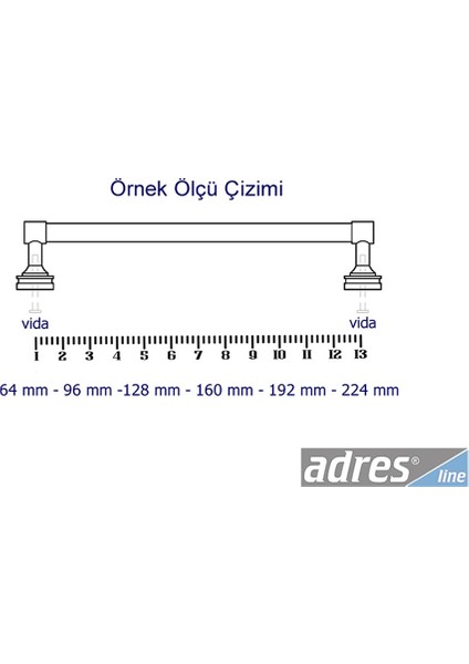 Tas Kulp 4'lü 96mm Antik Bakır