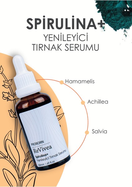 ReVivea Spirulina Tırnak Bakım Serumu 50 ml – Tırnak Onarıcı ve Koruyucu fiyatları