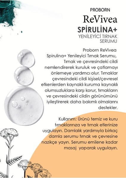 ReVivea Spirulina Tırnak Bakım Serumu 50 ml – Tırnak Onarıcı ve Koruyucu modelleri