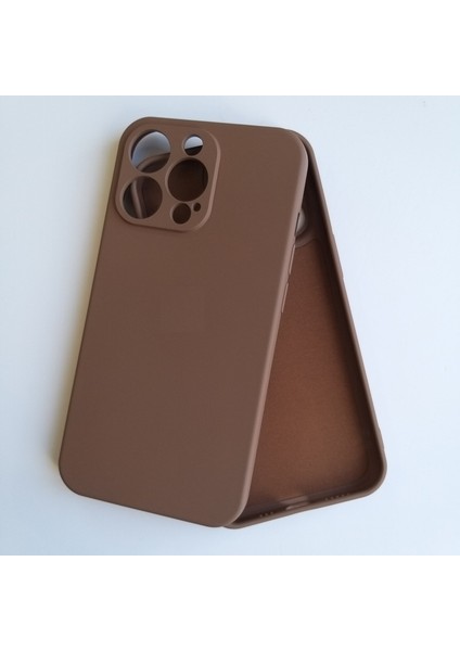Apple iPhone 13 Pro Uyumlu Kamera Korumalı Lansman Içi Kadife Silikon Kılıf