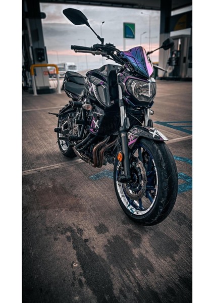Yamaha mt 07 2018-2019 Double Colour Full Body Kit Sticker Set- Jant Sticker-Kafa Sticker Birlikte modelleri