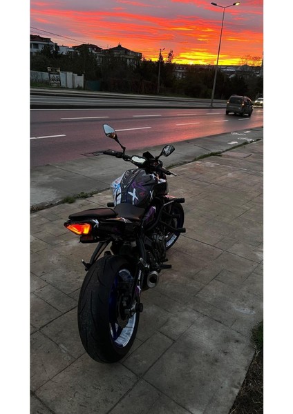 Yamaha mt 07 2018-2019 Double Colour Full Body Kit Sticker Set- Jant Sticker-Kafa Sticker Birlikte fırsatları