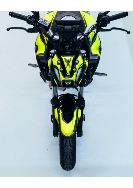 Yamaha mt 07 2020-2024 V3 Yellow Cartoon Graphic Sticker Kit Set modelleri