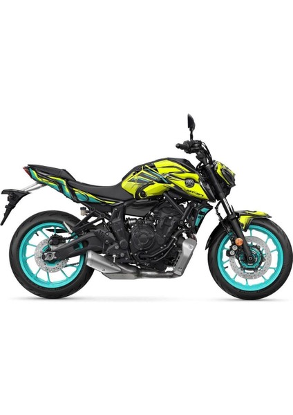 Yamaha mt 07 2020-2024 V3 Yellow Cartoon Graphic Sticker Kit Set fırsatları
