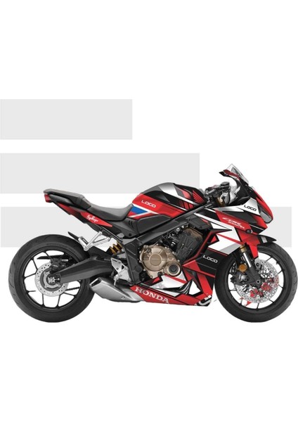 Honda Cbr 650R Hanzala Kırmızı Sticker Set Full Body Kit