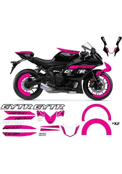 Yamaha Yzf R7M Kırmızı Sticker Set