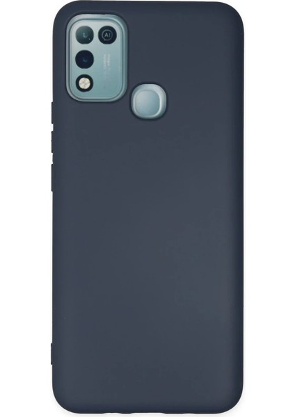 Infinix Hot 10 Play Kılıf Nano Içi Kadife Silikon - Lacivert