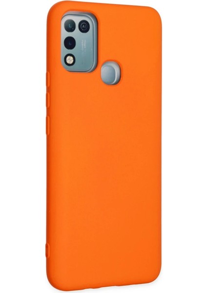 Infinix Hot 10 Play Kılıf Nano Içi Kadife Silikon - Turuncu fiyatları