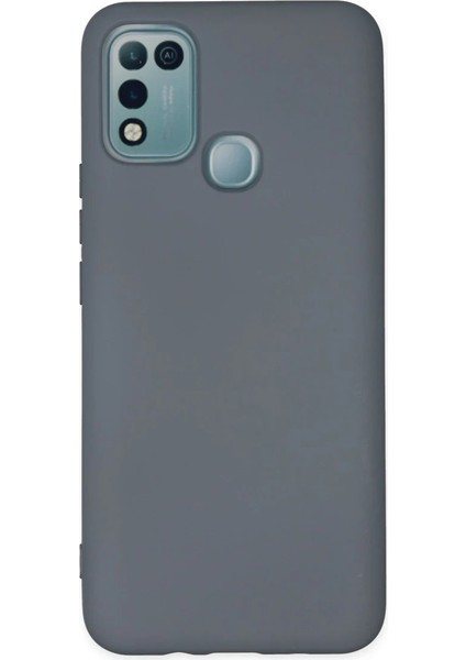 Infinix Hot 10 Play Kılıf Nano Içi Kadife Silikon - Gri