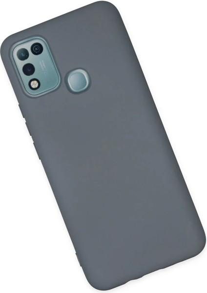 Infinix Hot 10 Play Kılıf Nano Içi Kadife Silikon - Gri modelleri