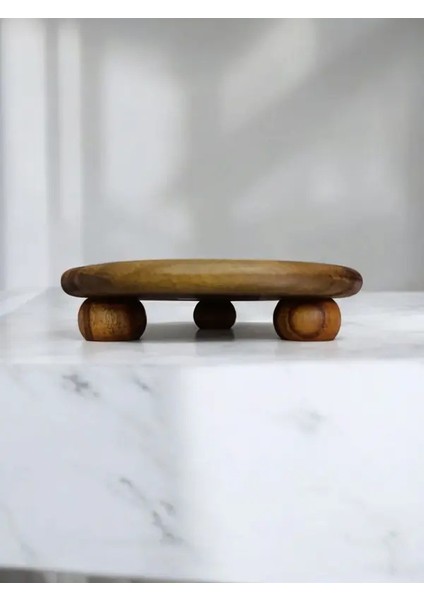Top Ayklı Akasya Dekor & Sunum Standı (25CM) fiyatları