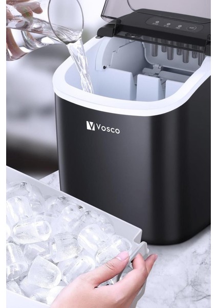 Eko Set Üstü Buz Makinesi 12 Kg Siyah, dayanıklı ve kullanışlı soğutma cihazı