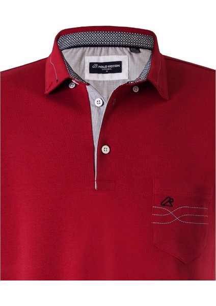 Polokoton % 100 Pamuk Polo Yaka Nakışlı Erkek T-Shirt – Cepli, Kısa Kollu, Şık ve Rahat Yazlık Model