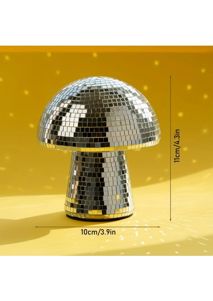 Gümüş Renk Disko Gümüş Mantar Aynası Ev, Bar ve Masa Dekorasyonu modelleri