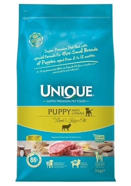 Kuzu Etli Küçük Irk Düşük Tahıllı Yavru Köpek Maması 3 kg