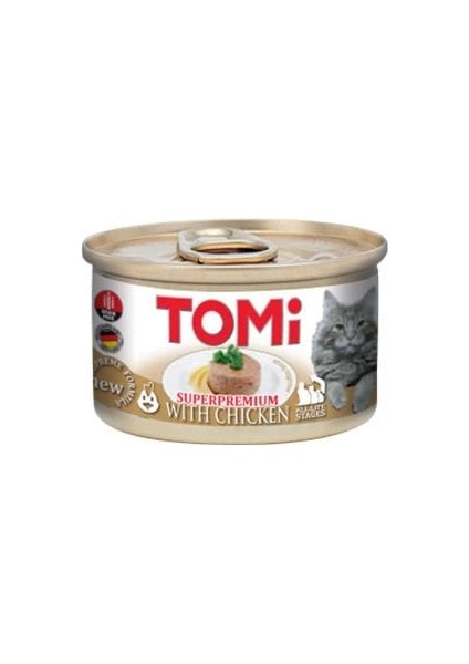 Kıyılmış Tavuklu Tahılsız Yetişkin Konserve Kedi Maması 85 G