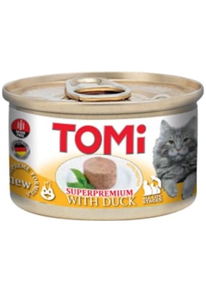 Kıyılmış Ördekli Tahılsız Yetişkin Konserve Kedi Maması 85 G