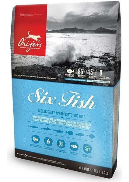 Six Fish Tahılsız Balık Yavru ve Yetişkin Köpek Maması 2 K