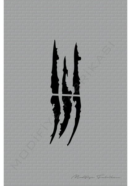 Pençe Sticker Folyo - Siyah - ( 30X9 cm ) fiyatları