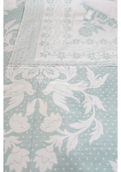 %100 Pamuk El Dokuması Kuş Desenli Pike 190 x 225 cm - Açık Yeşil modelleri