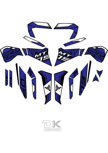 Mt-09 2017-2019 Mavi Sticker Set