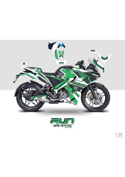 Bajaj Pulsar Rs 200 Toprak Sticker Set Kit