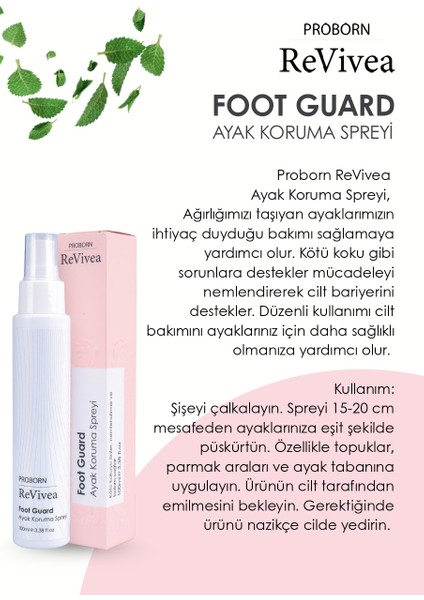 Revivea Ayak Koruma Spreyi (Foot Guard) 100 ml