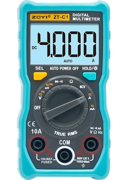 Zoyı Zt-C1 Mini Cep Tipi True Rms Dijital Ölçü Aleti (4604)