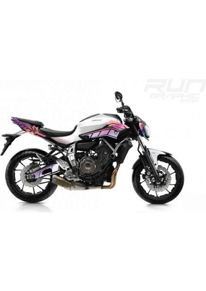 Yamaha mt 07 Uyumlu Hologram Sticker Set