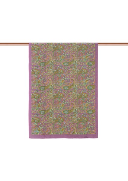 Fuşya Yeşil Ipekevi Dört Mevsim Tensel Şal 2889