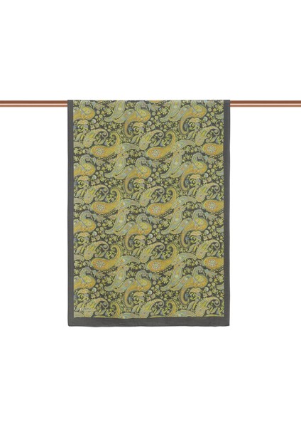 Füme Sarı Ipekevi Dört Mevsim Tensel Şal 2889