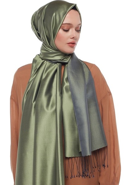 Çam Kokusu Ipekevi Çift Taraflı Ipek Şal 927