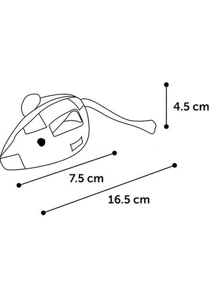 Meranroll ve Mouse Peluş Kedi Oyuncağı 16.5 cm