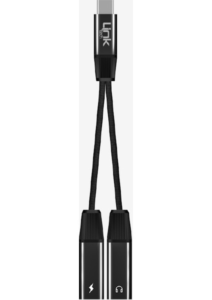 A203 Type-C To Type-C Kulaklık ve Şarj Çoğaltıcı Kablolu Adaptör