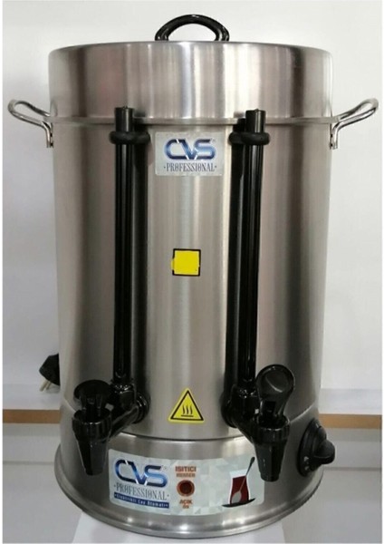 DN91109 . 160 Bardak Elektrikli Termostatlı Paslanmaz Çelik Semaver Çay Otomatı Makinesi